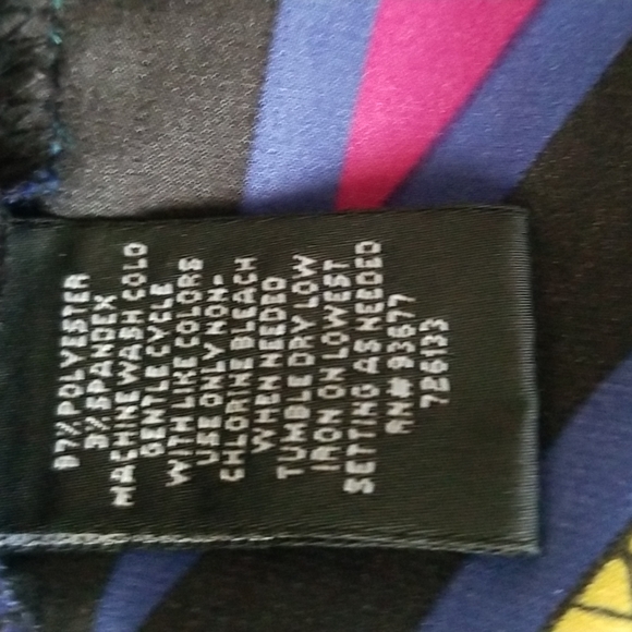 Nicole  Miller blouse Vibrant  Colors.Sz.L - Picture 13 of 15